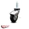 Service Caster 3 Inch Bright Chrome Hooded Neoprene Rubber 3/8 Inch Threaded Stem Caster SCC SCC-TS03S310-NPRB-BC-381610 - alternate 2